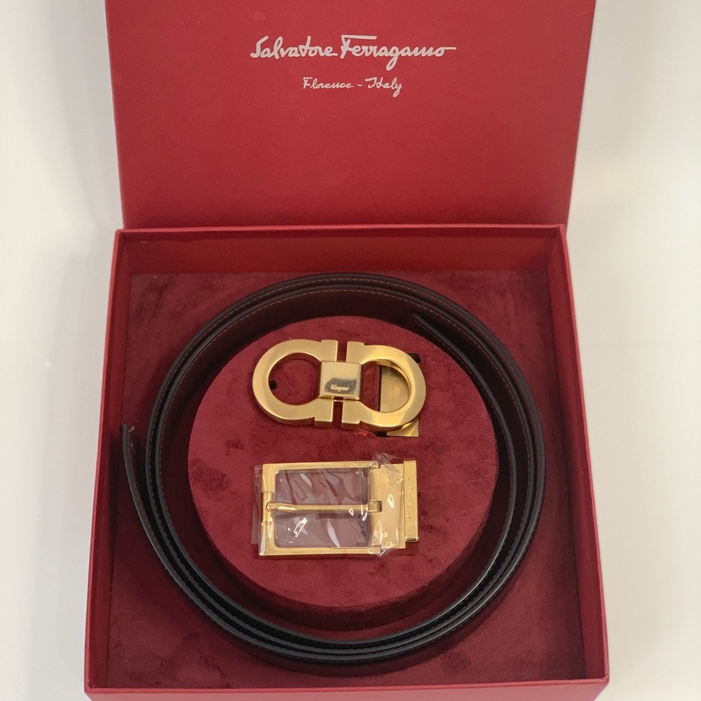 Salvatore Ferragamo Reversible mens belt
